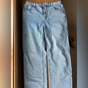 White Fox Light Blue Denim Baggy Jeans